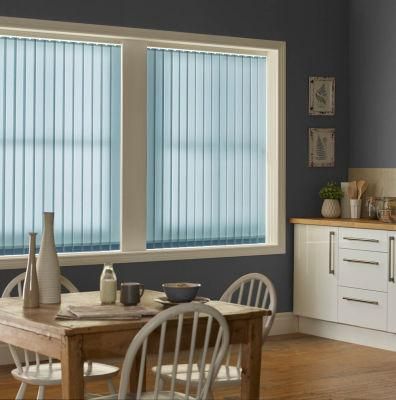 Transparent 89mm Vertical Window Blind for Sliding Door