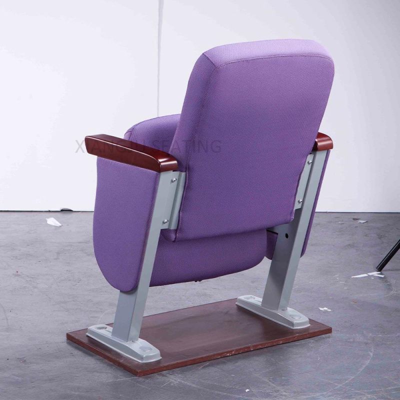 Factory Suply Folding Seat Plastic Lecture Hall Armchairs Auditorium Church Chair