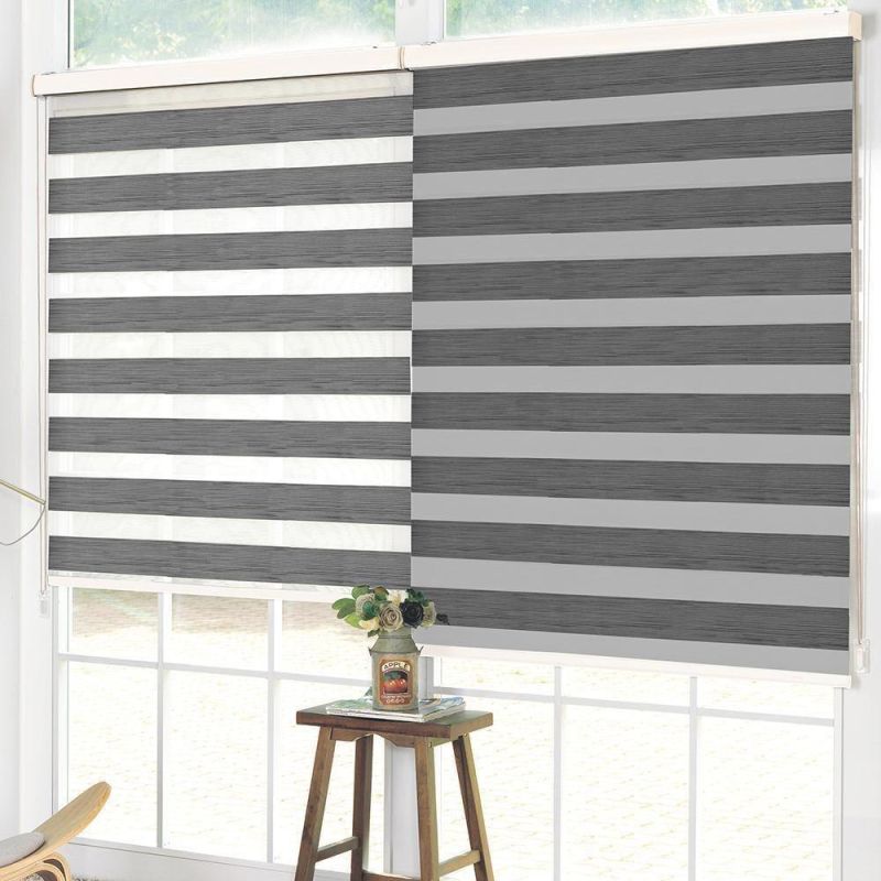 Zebra Blind Fabric Korean Style Double Layer Roller Blinds