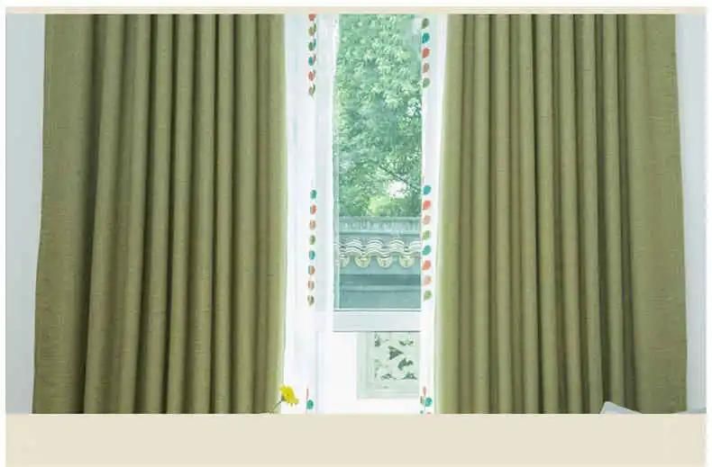 Simple Style Hot Sale Polyester Fabric Fabric Curtain Window Blind for Living Room