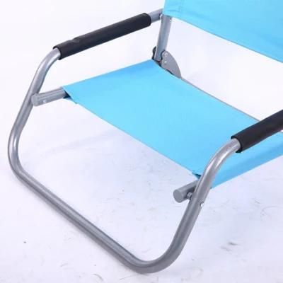 High Quality Folding Chair for Swimming Pool, Light Weight Beach Chair with White Painted, Foldable Chair for Camping