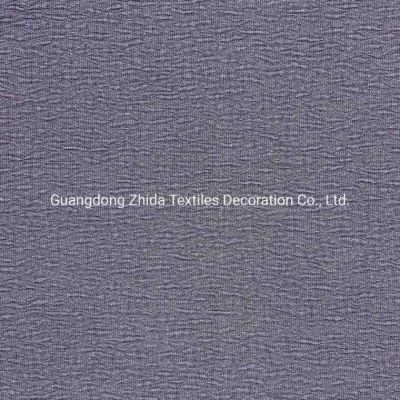 Polyester Fashion Cotton Linen Wrinkled Plain Dyed Upholstered Fabric