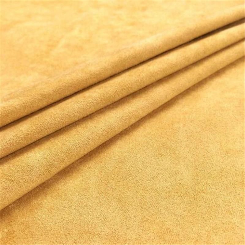 for Sofa Woven Polyester Sea-Island Filament Brush Warp Suede Fabric