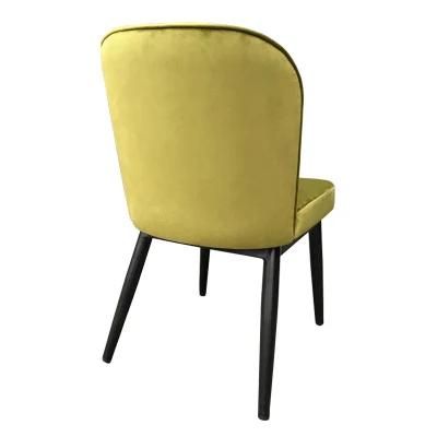 Hot Sale Modern Hotel Furniture Restaurant Furniture Velvet Golden Dining Chair