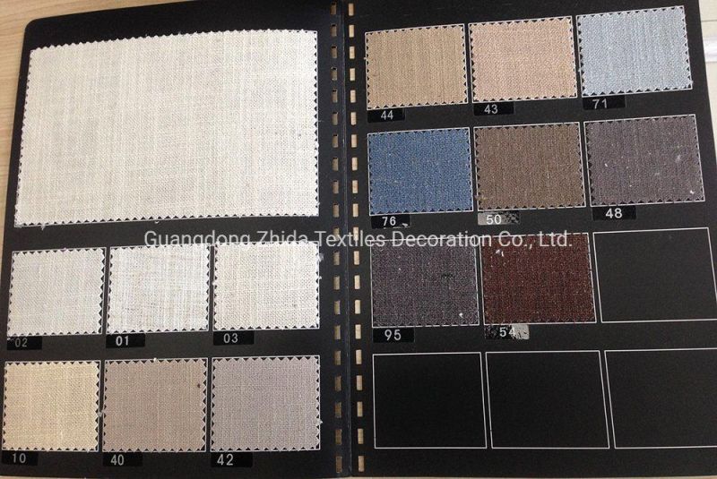 Hot-Selling Natural Linen Durable Sofa Plain Furniture Fabric