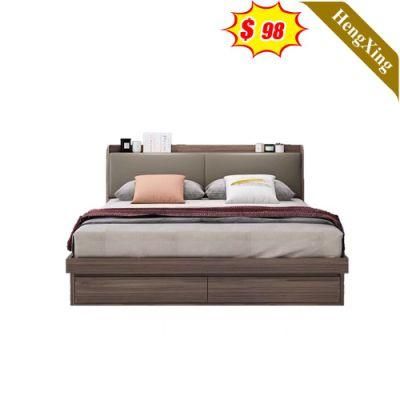 Elegant Modern Bedroom Sets Furniture Storage Plywood Melamine MDF Wall Queen Bed