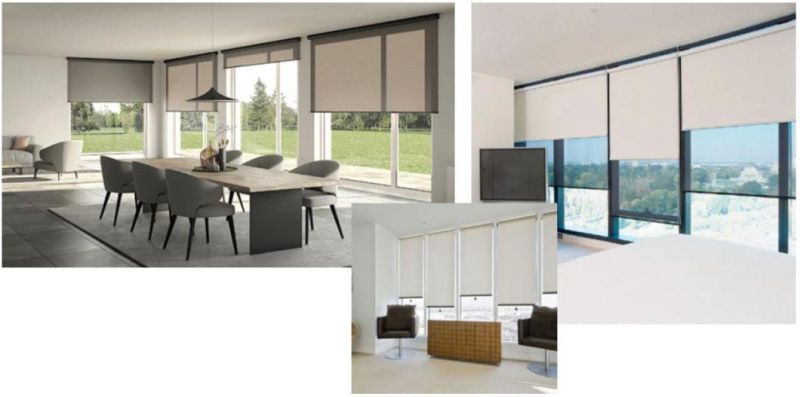 450GSM 550GSM Premium Fiberglass Curtain Fabric Roller Blinds with UV Resistance and Flame Retardant