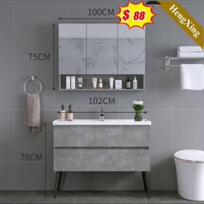 Wholesale Guangzhou Glass Basin Bathroom Cabinet with LED Mirror with Real Good Price