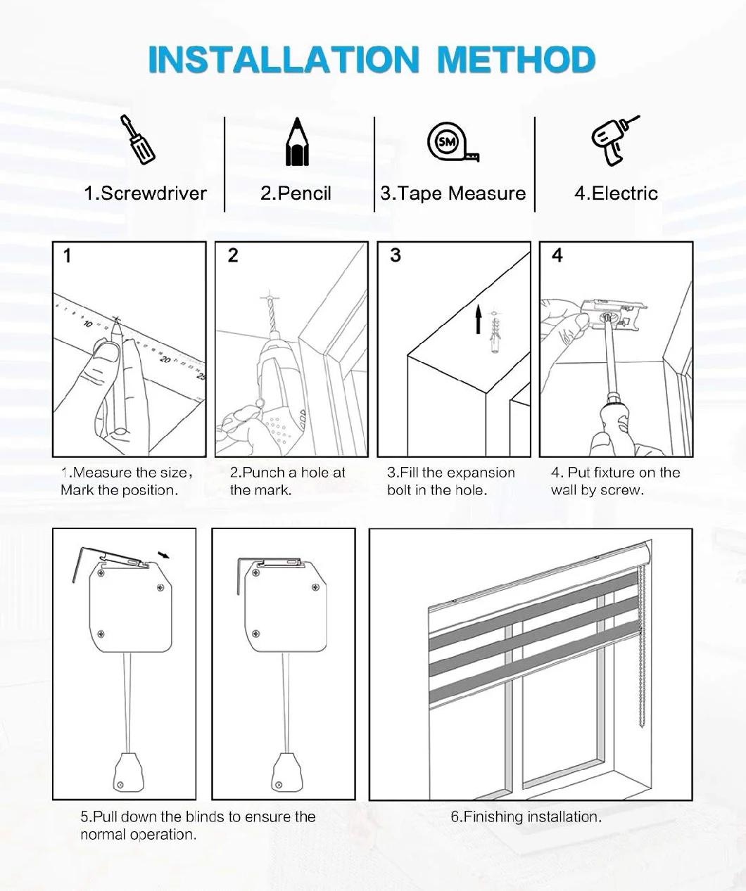 Hot Sell Electric Roller Window Roller Blinds and Shades Roller Fabric Components