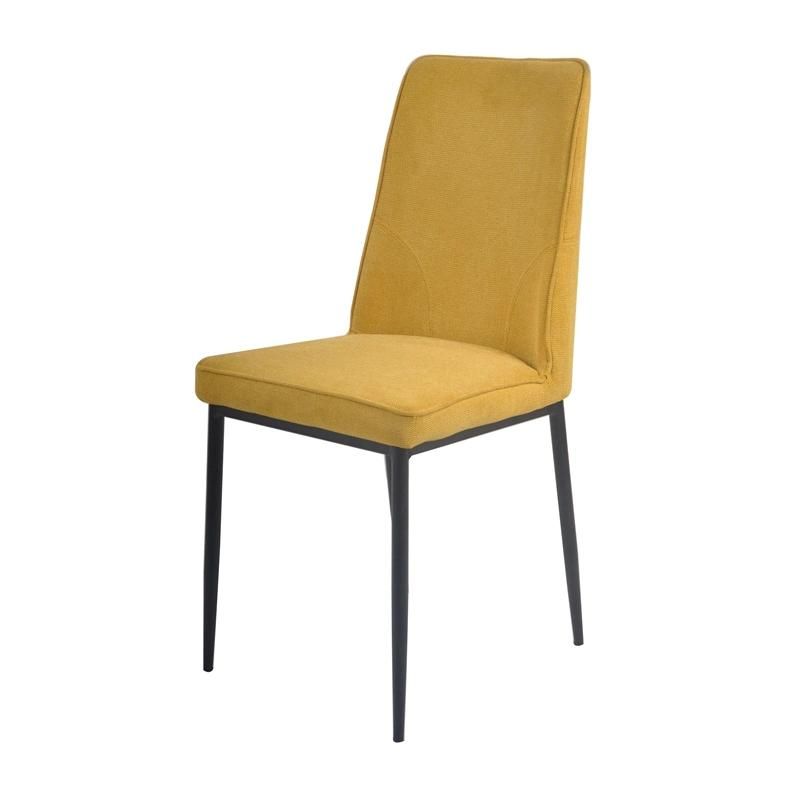 New Restaurant Modern Restaurant Velvet Fabric Blue Dining Chair