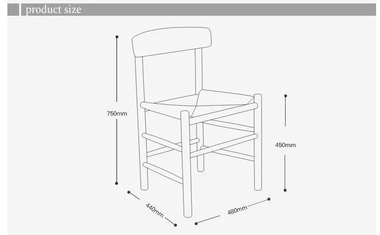 Furniture Modern Furniture Chair Home Furniture Wooden Furniture Stain-Resistance Leisure Molded Heavy Duty Dining Room Chair with Wooden Legs