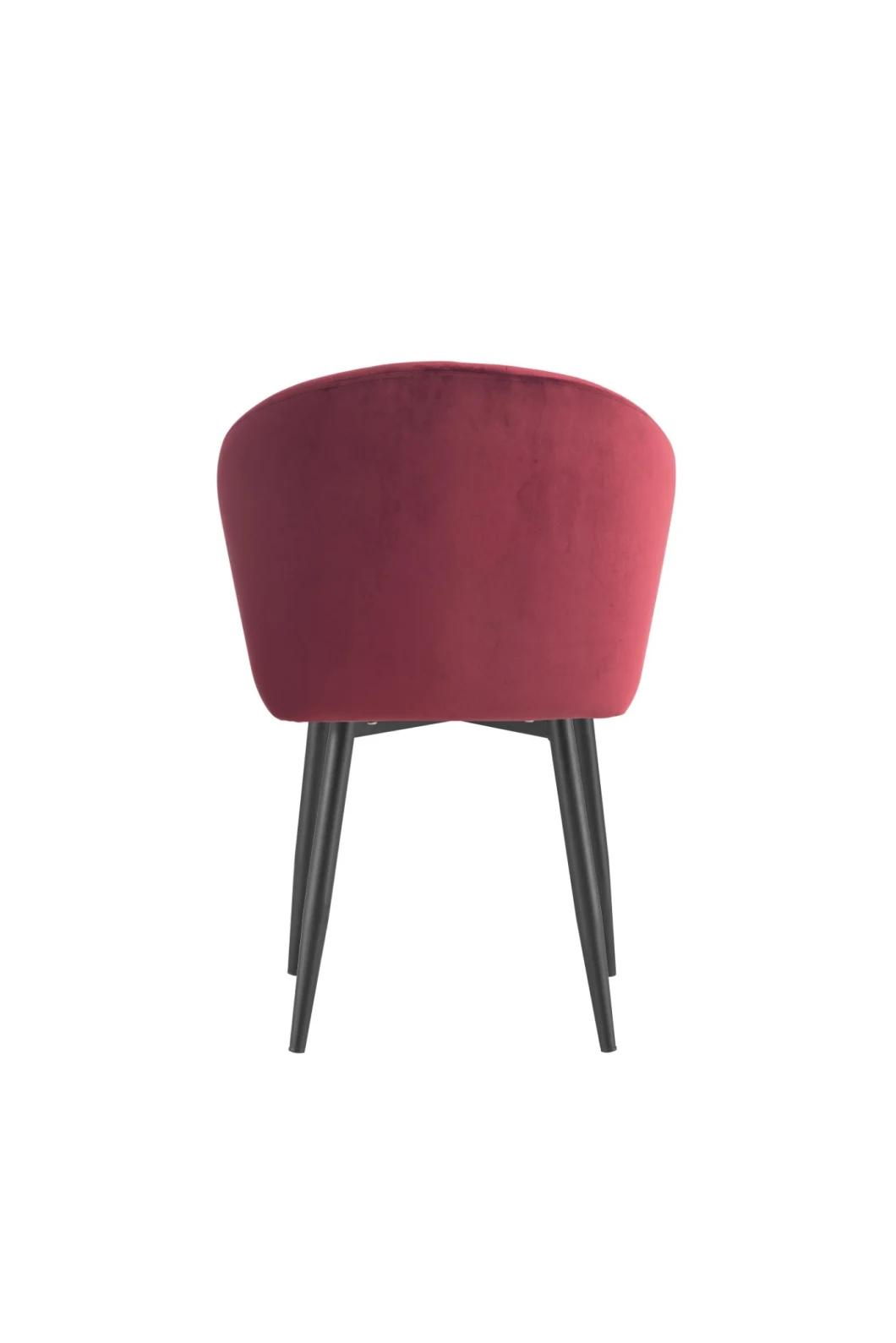 Velvet Colourful Standard Export Elegant Dining Room Furniture Dining Chair for Sale