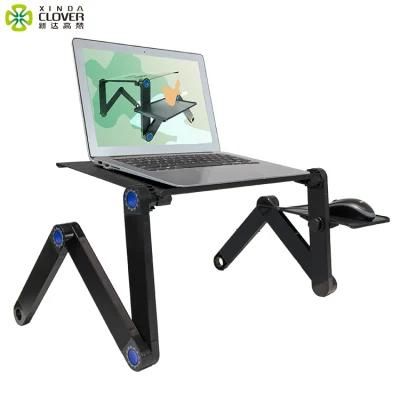 Leadingplus Hot Selling Laptop Desk 360 Degree Adjustable Metal Foldable Laptop Stand Desk