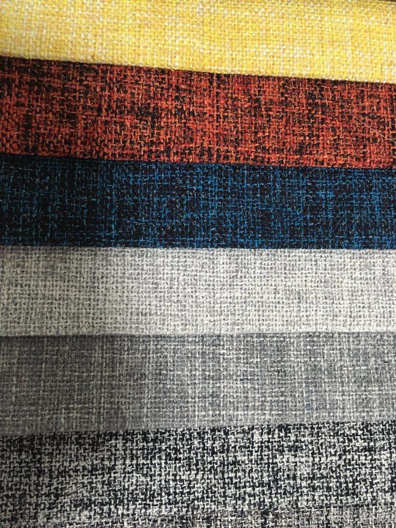 100%Polyester Fake Linen Sofa Fabric Popular in Russia