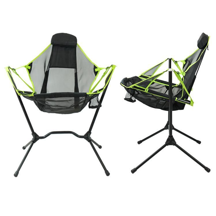 Resistant Aluminum Alloy Frame New Camping Folding Rocking Chair