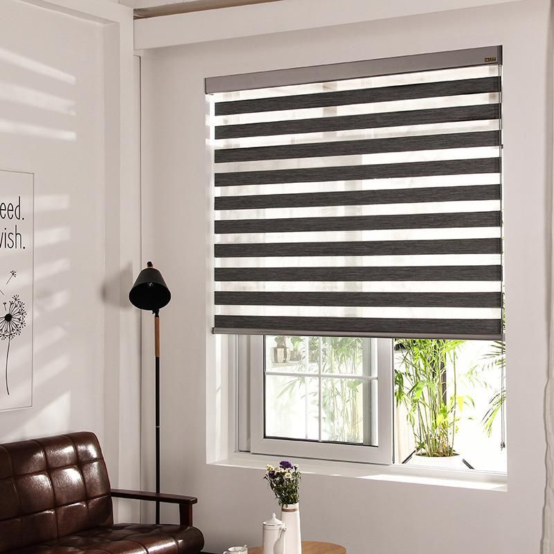 Double Layer Window Manual Chain Zebra Blinds