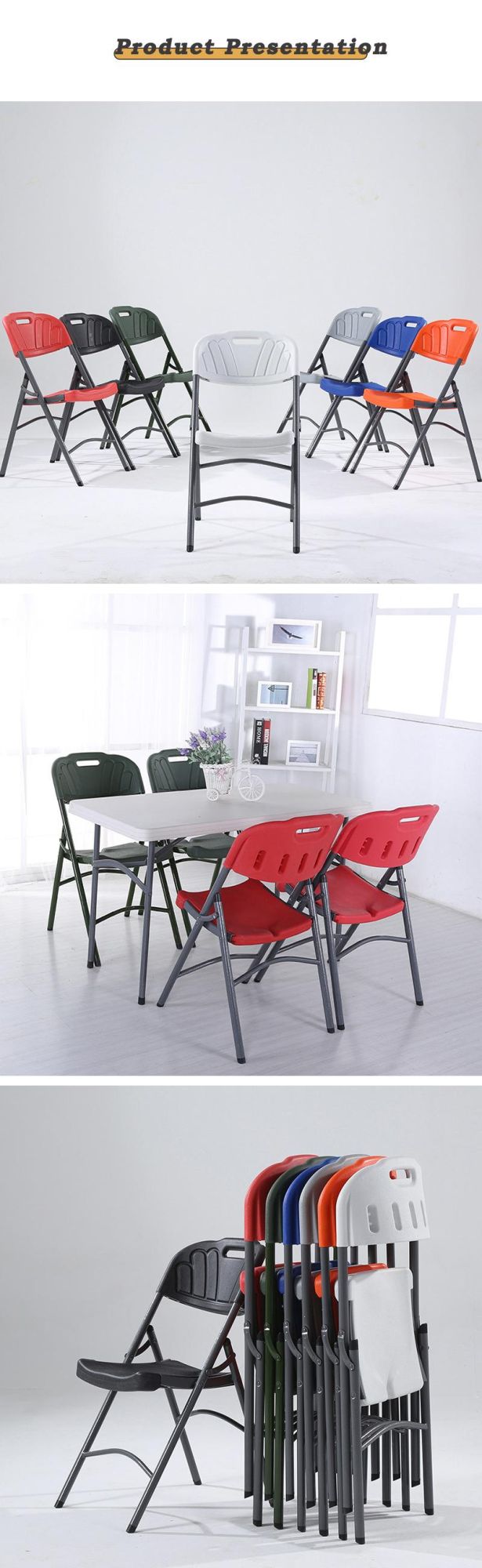 Colorful Home Restaurant Wedding Outdoor Garden Furniture Special Back Plastic Folding Chairs