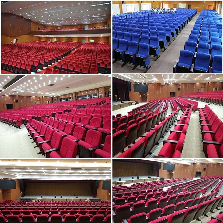 Factory Supply Public Auditorium Seating Conference Hall Chairs with Padded Church Chair