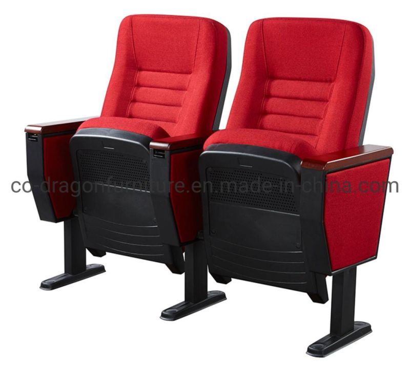 Hot Sale Banquet Furniture Fabric Folding Auditorium Chair with Arm