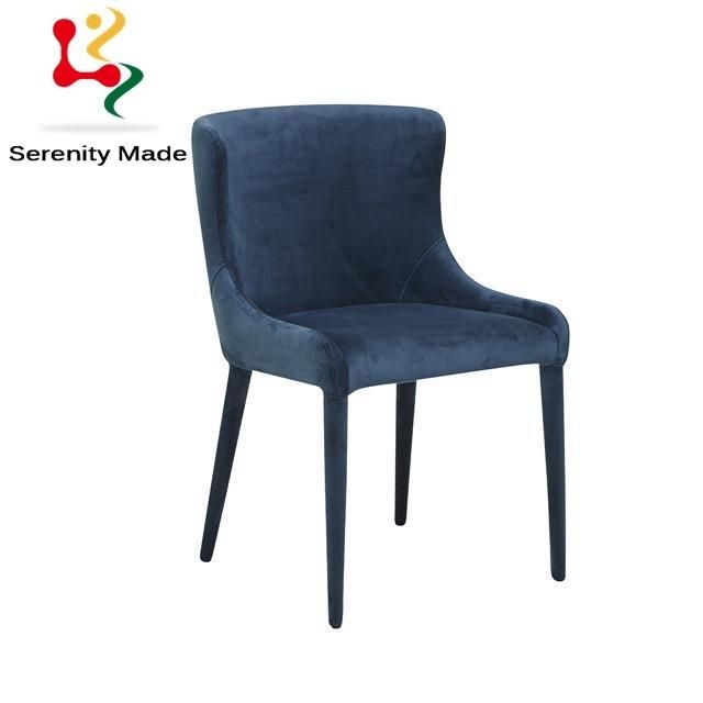 Wholesale Restaurant Furniture Upholstered Dining Velvet Fabric Chair