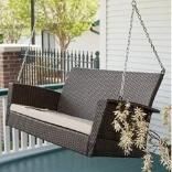 Promotions Leisure Garden Hotel Outdoor Patio Rattan &amp; Wicker Swing Chair