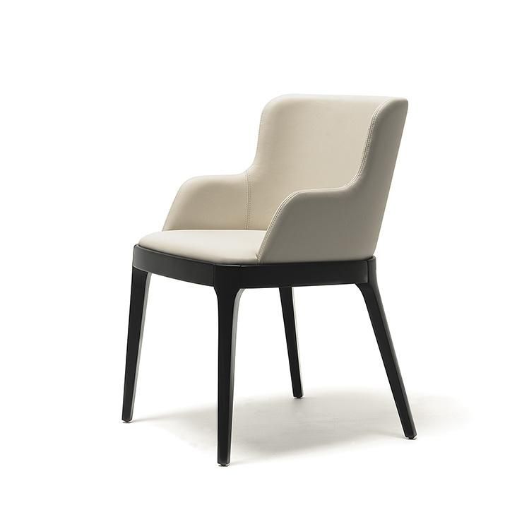 CFC-08A Dining Chair/Microfiber Leather//High Density Sponge//Ash Wood Base/Italian Sample Furniture in Home and Hotel