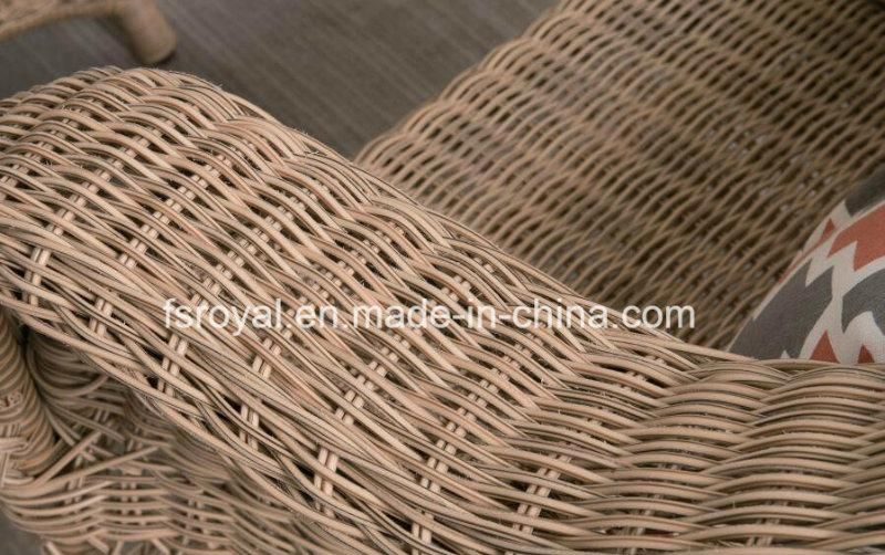 Modern Patio Garden Outdoor Rattan Furniture Resin Wicker Dining Table Chair Set