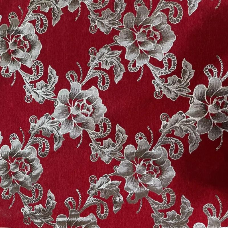 Polyester Chenille Jacquard Upholstery Fabric Sofa Fabrics Furniture Fabric Waistcoat Fabric (JAC009)