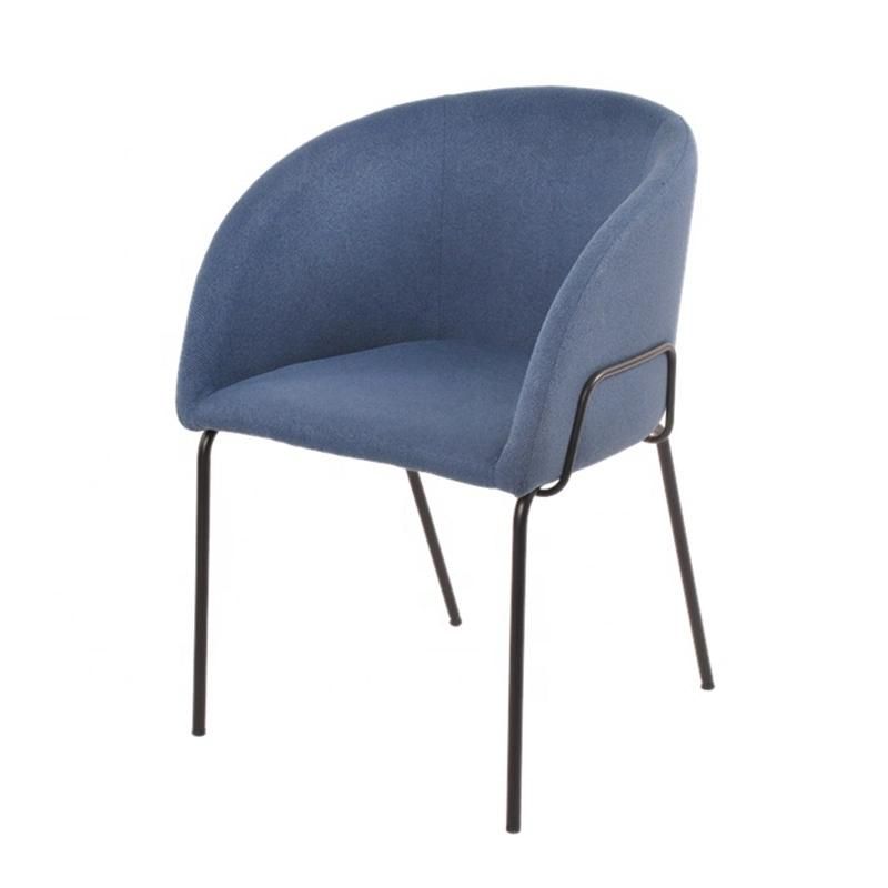 Wholesale Modern Armchair Cheap Home Furniture Fabric Ring Back Dining Chair