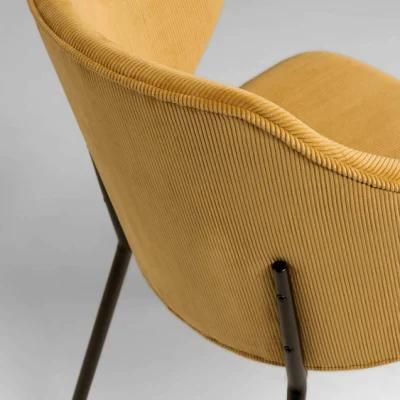 Modern Home Kitchcen Furniture Fabric Seat Dining Chair