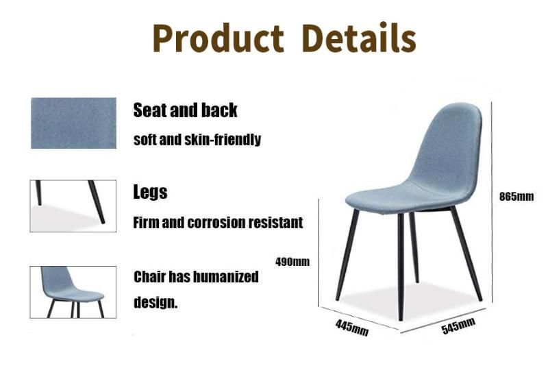 Modern Style Restaurant Furniture Leather Velvet Chair Stainless Stool Leg Design Dining Chair for Dining Room Banquet Garden