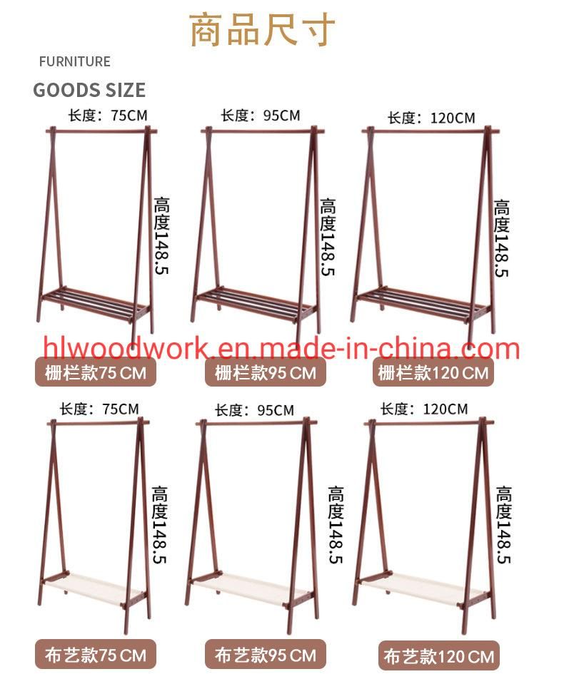 Beech Wood Stand Coat Rack Stand Hanger Foyer Furniture Brown Color Fence Style Living Room Coat Rack Entrance Hall Coat Rack