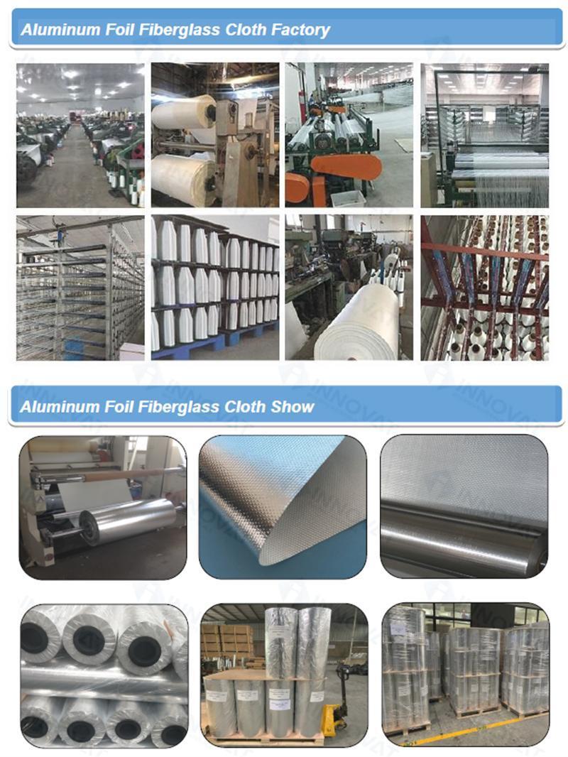 Aluminum Foil Fiberglass Cloth for Waterproofing Seal Tape for Building Construction/Fiberglass Cloth Roll Aluminum Foil Fiberglass Cloth