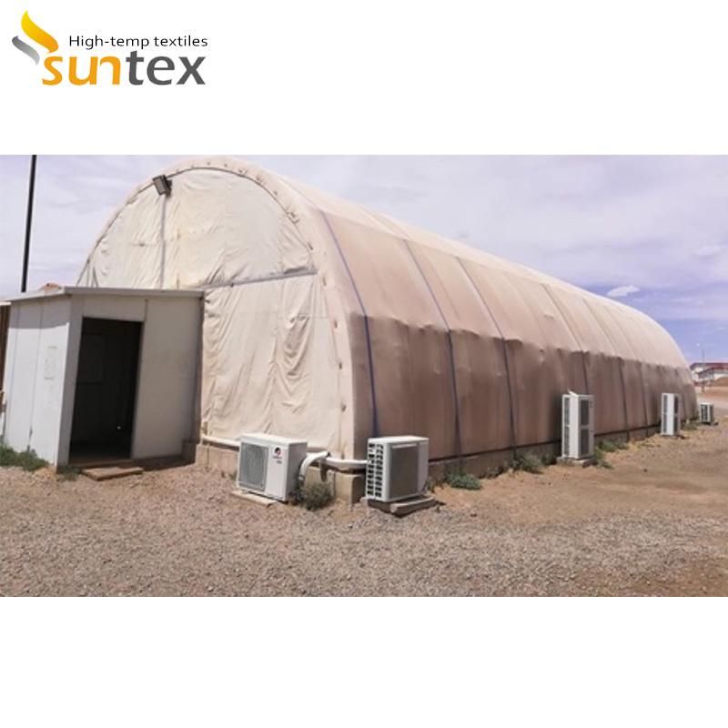 Weather Haven Hangar Cover Fire Resistant Waterproof Fiberglass Fabric Tent Insulation Material