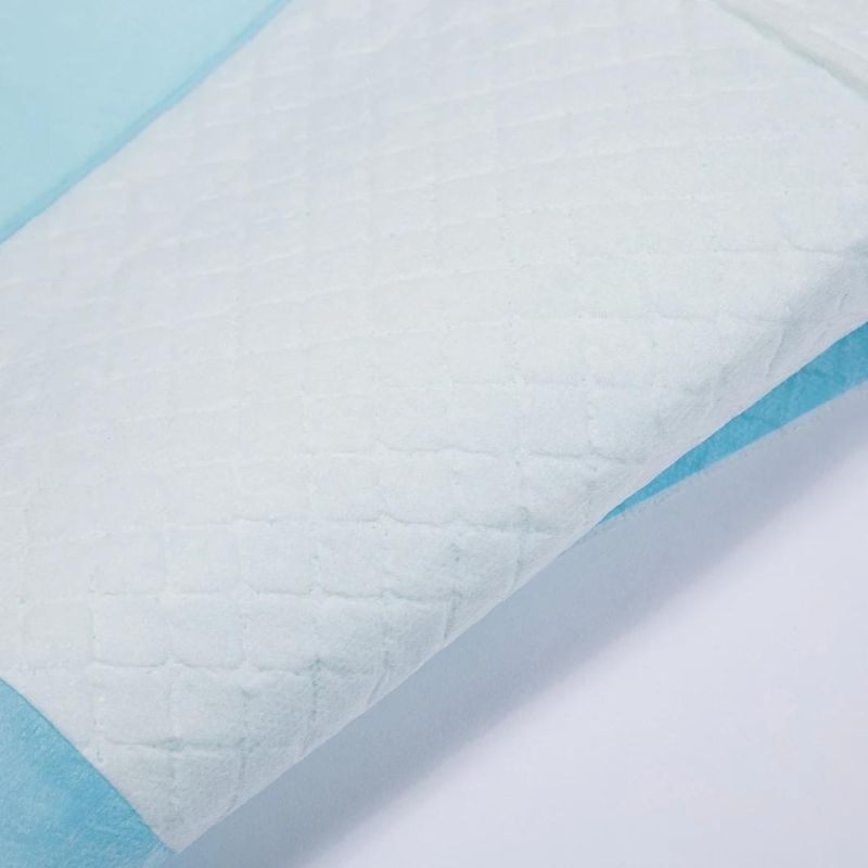 China Manufacturer Hospital Nursing Waterproof Underpad Include Sap & Fluff Pulp Waterproof Bed Pads for Elderly