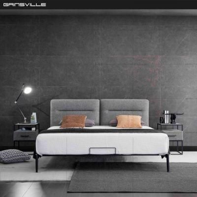 Modern Bedroom Furniture Sofa Bed Fabric Bed in New Concise Style