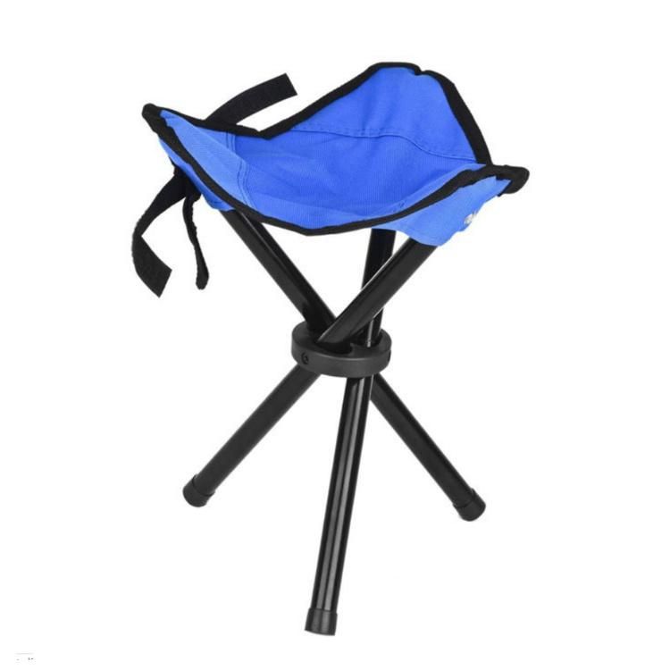 Outdoor Steel Tube Camping Fishing Stool Chair Portable Small Folding Beach Chair