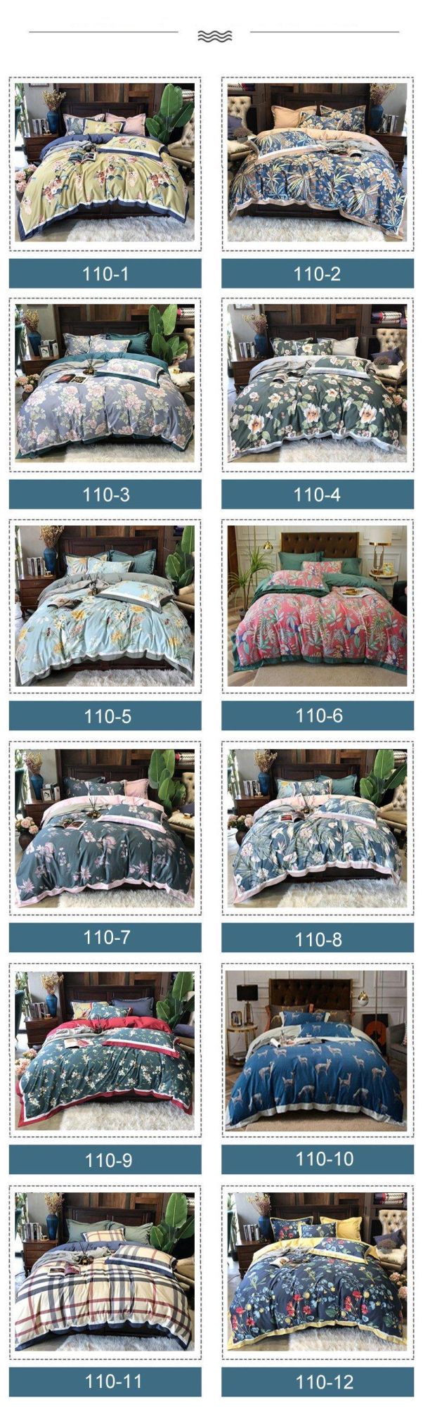 Luxury Cheap Price Bedding Cotton Fabric Comfortable for King Bed Duvet Cover Digital Printing