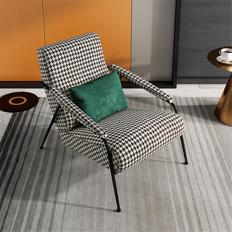 Modern Lounge Chair Design Living Room Office Hotel Leisure Leather Fabric Chair