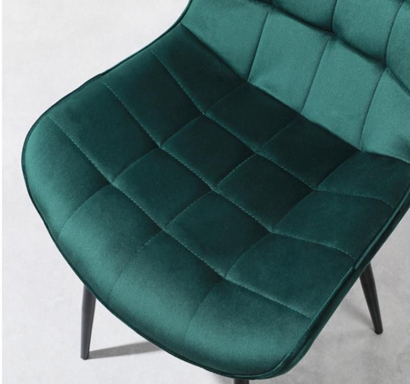 Italian Modern Upholstered Velvet Dining Chair