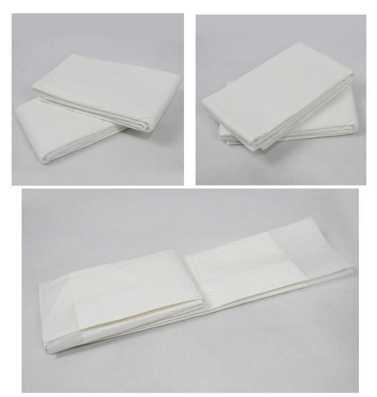 Underpad Bed Mat 5 Layers High PE Film Hot Sell Super Care High Absorbency Disposable Dignity Sheet Adult Bed Pads 60*40, 60*60, 60*90 Hospital Bed Pads