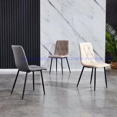 Nordic Velvet Dining Chair Set Modern Luxury Outdoor Dining Room Restaurant Furniture Dining Chair for Dining Room Restaurant