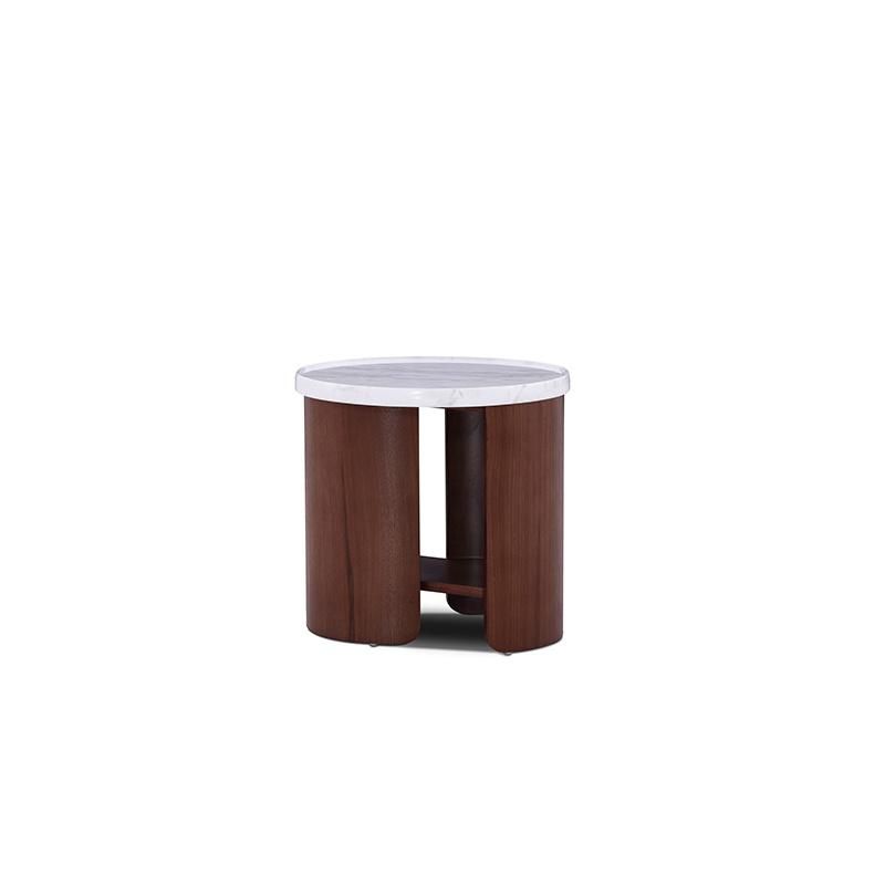 Modern Hotel Apartment Villa Home Furniture Living Room Wooden Round Combination Coffee Table Side Tea Table