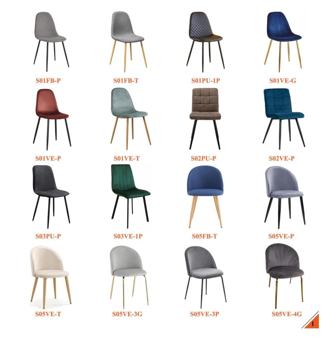 Modern Design Metal Banquet Chairs Velvet Dining Chair