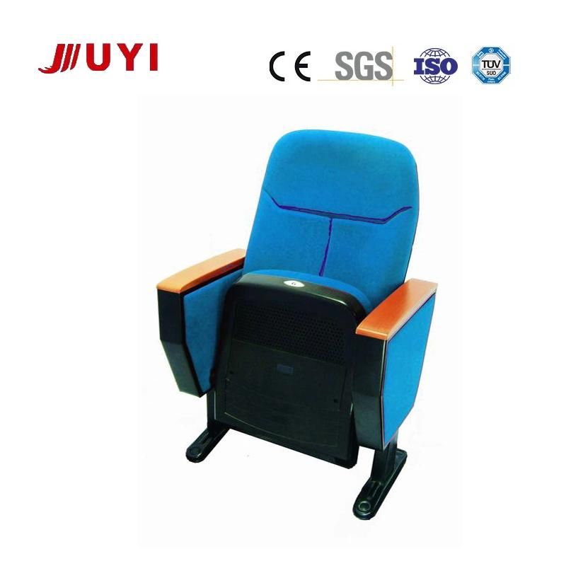 Factory Cheap Fashion 3D Cinema Chair Fabric Cover Cushion Seats Flame Resistant Motion Upholstered Writing Pad Chair Jy-615s