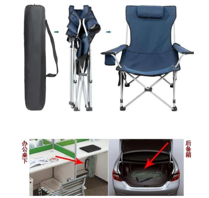 Portable Beach Chair Beach Folding Chair Fabric Reclining Beach Chair Folding Beach Lounge Chair Denim Jean Oxford Cloth Aluminium Camping Beach Chair Wholesale