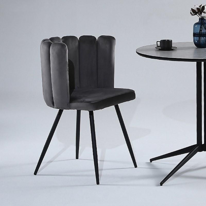 Modern Design Upholstered Fabric Velvet Dining Chairs for Living Room