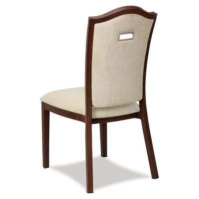 Hotel Restaurant Metal Fabric Dining Chair