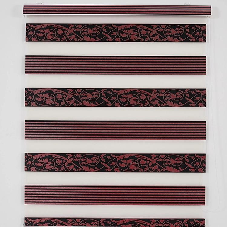 New Arrival Jacquard Window Shades Double Layer Zebra Blinds Rollor Blind Easy Install Cut to Sizes