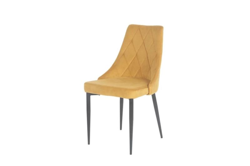 Good Quality of Velvet Fabric Modern Style Dining Chair